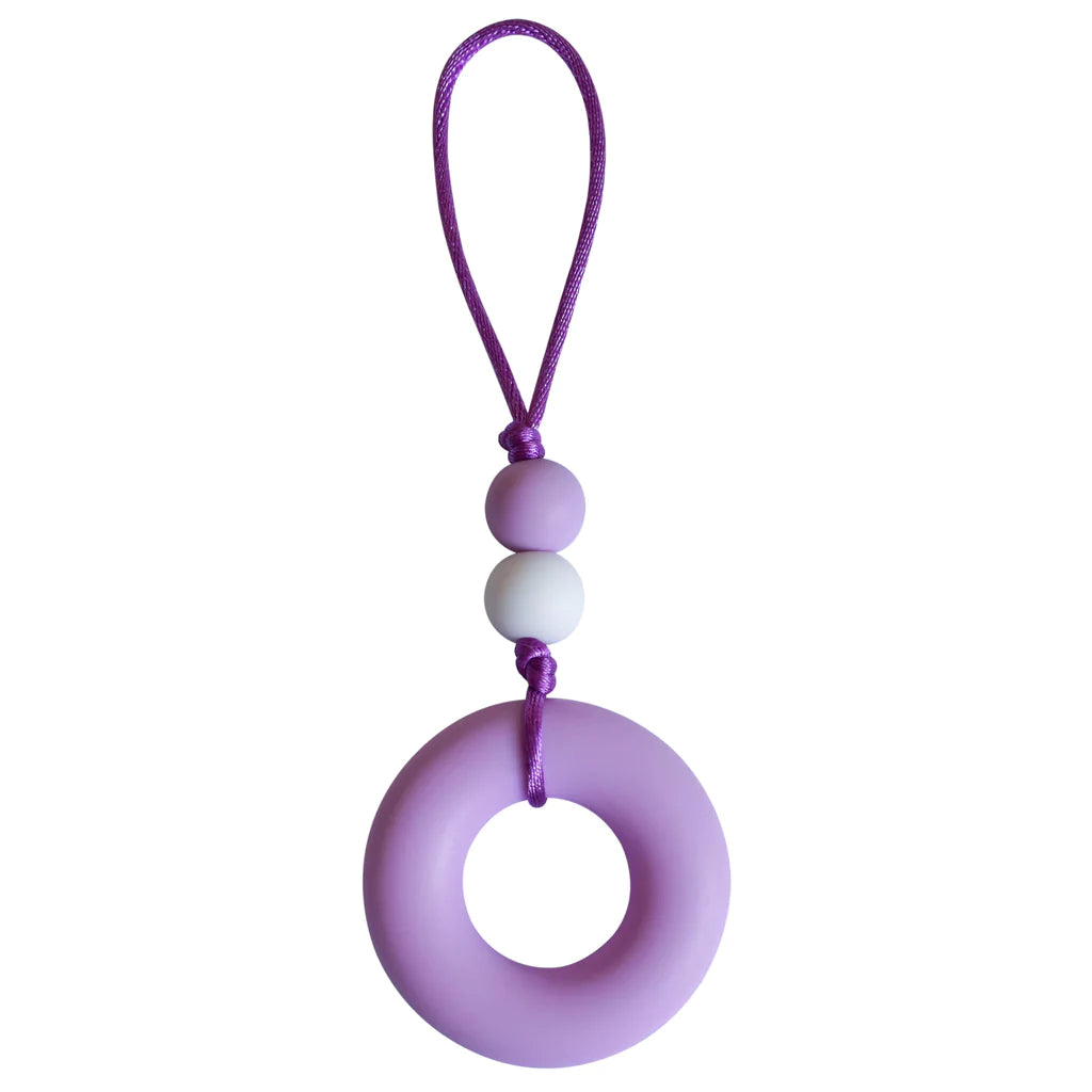 Donut Zipper Pull - Purple (Stronger Chew) 01
