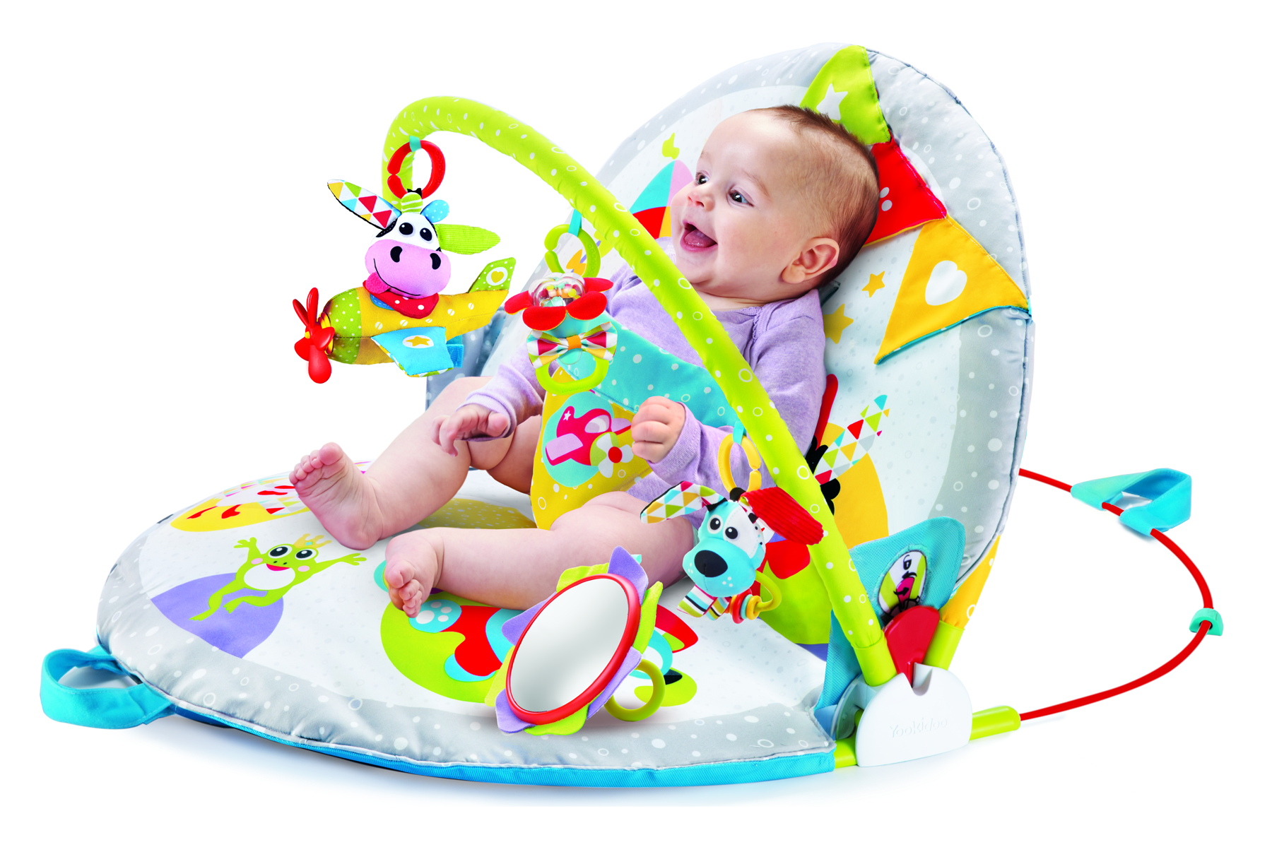 Lay to sit up top play mat