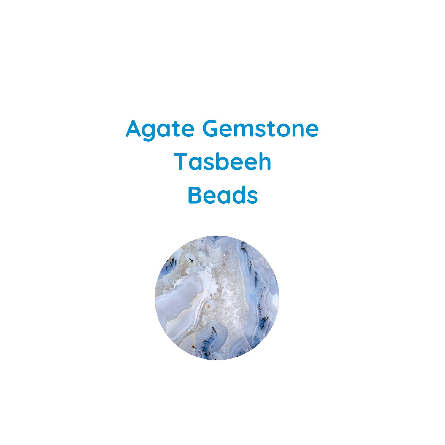 Agate Gemstone Tasbeeh Beads