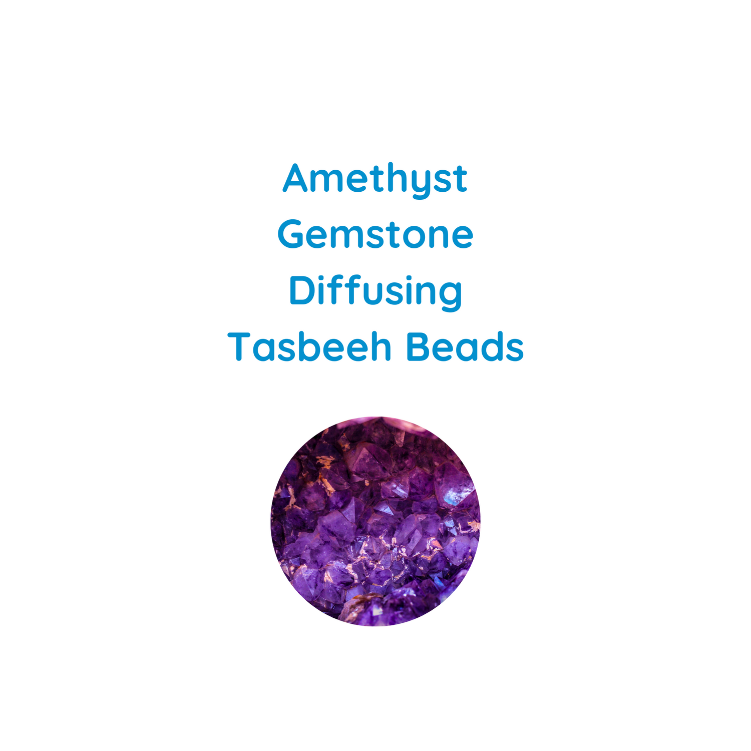 Amethyst Gemstone Diffusing Tasbeeh Beads
