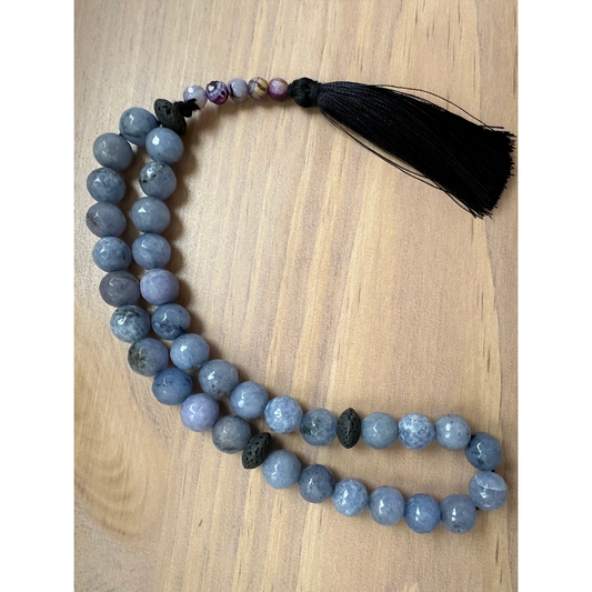 Amythest Gemstone Diffusing Tasbeeh Beads
