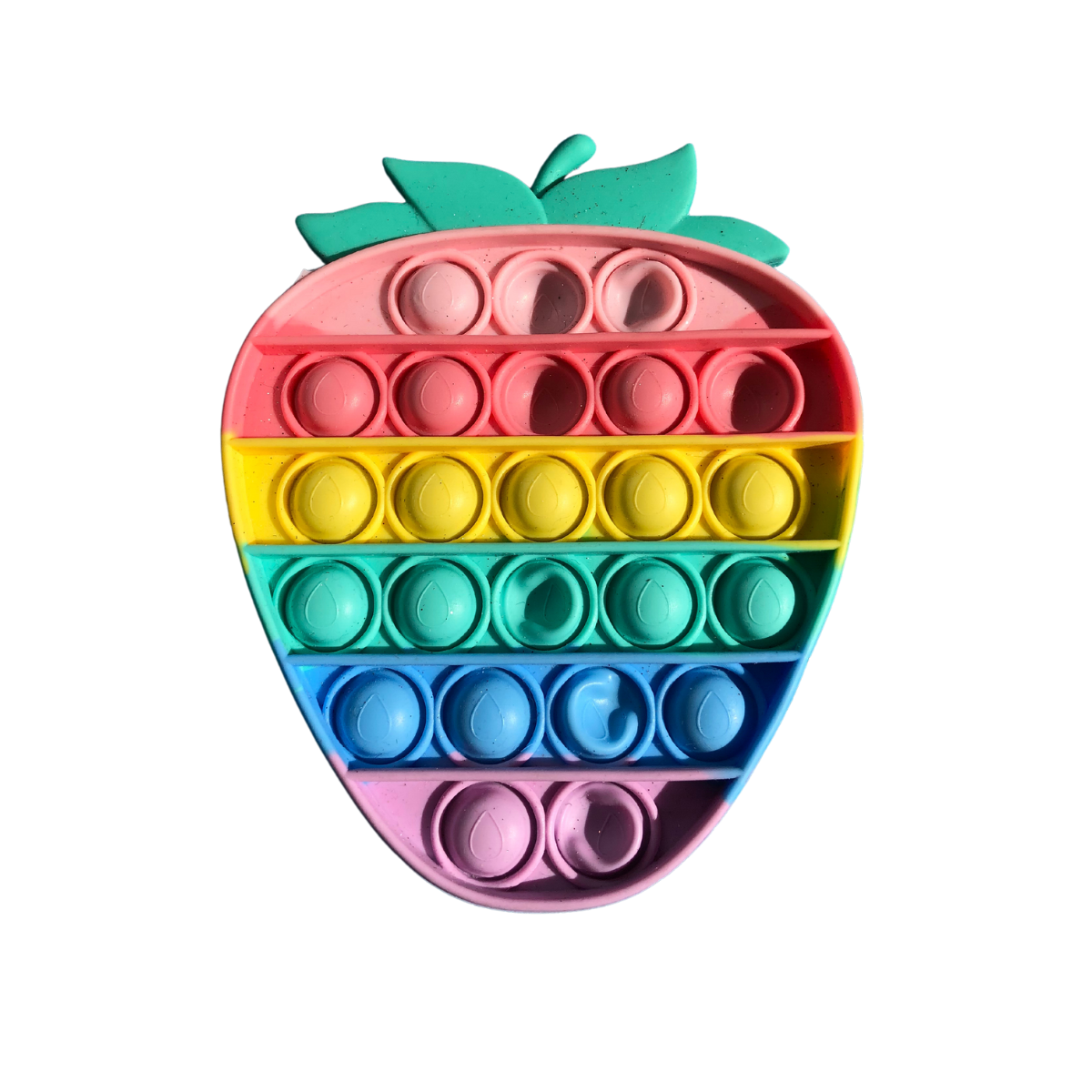 Bubble Popper Fidgets - Pastel Rainbow Strawberry