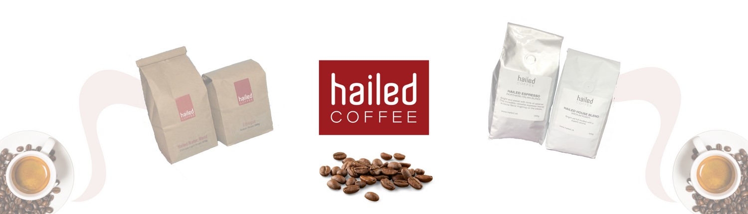 Hailed Coffee Brand Banner