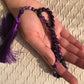 Purple Agate Gemstone Diffusing Tasbeeh Beads