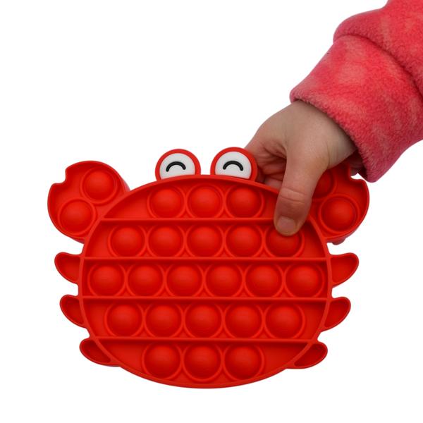 Red Crab Bubble Popper Fidget+ Sensory wellness