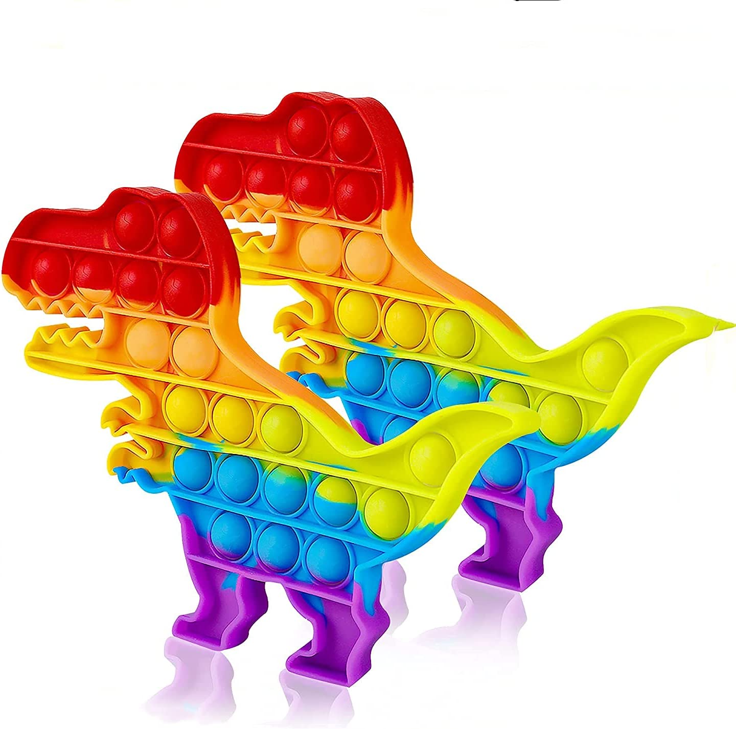Dinosaur Rainbow Bubble Popper Fidget+ Sensory wellness 