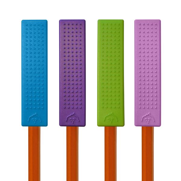 Chew Blockz Pencil Toppers - Purples