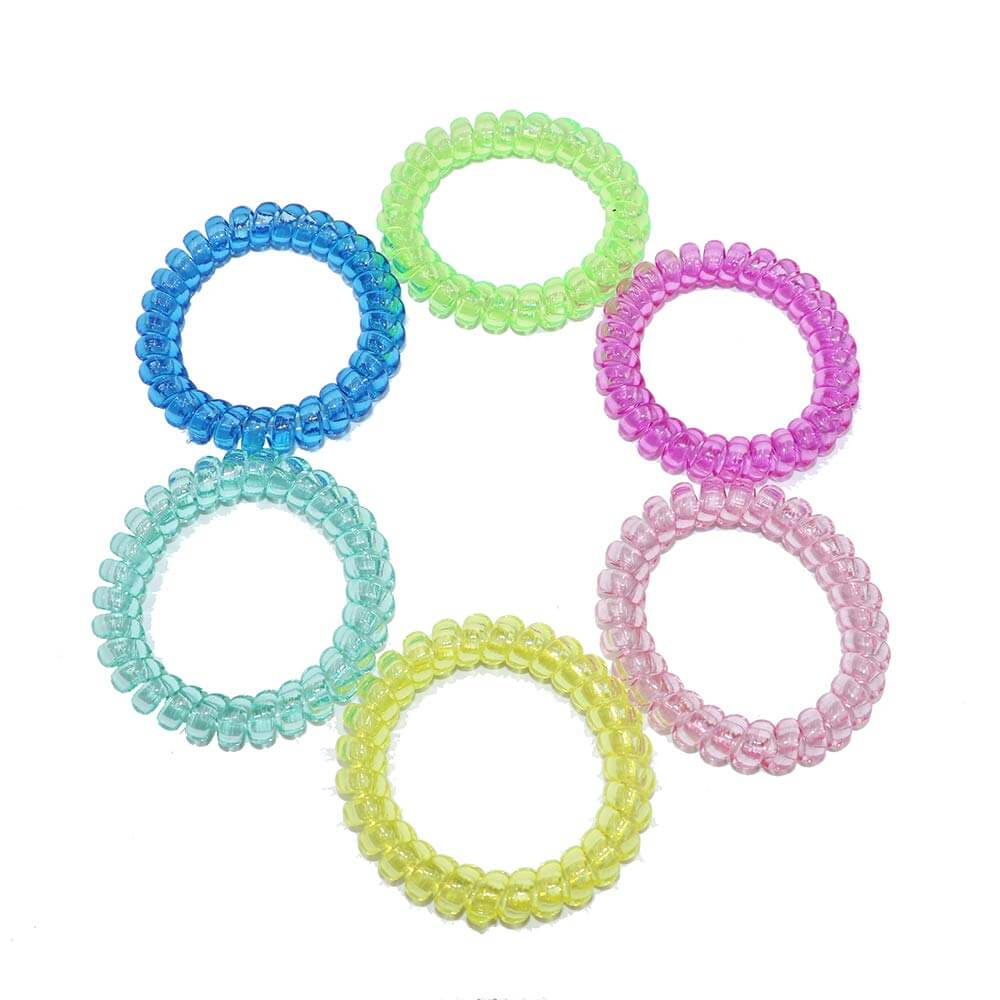 Stretchy Coil Fidget Bracelets - Rainbow 02